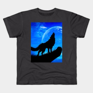 howling wolf Kids T-Shirt